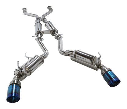 Escape HKS 09+ 370z Dual Hi-Power con punta de titanio Catback (requiere quitar el protector del recipiente de emisiones)
