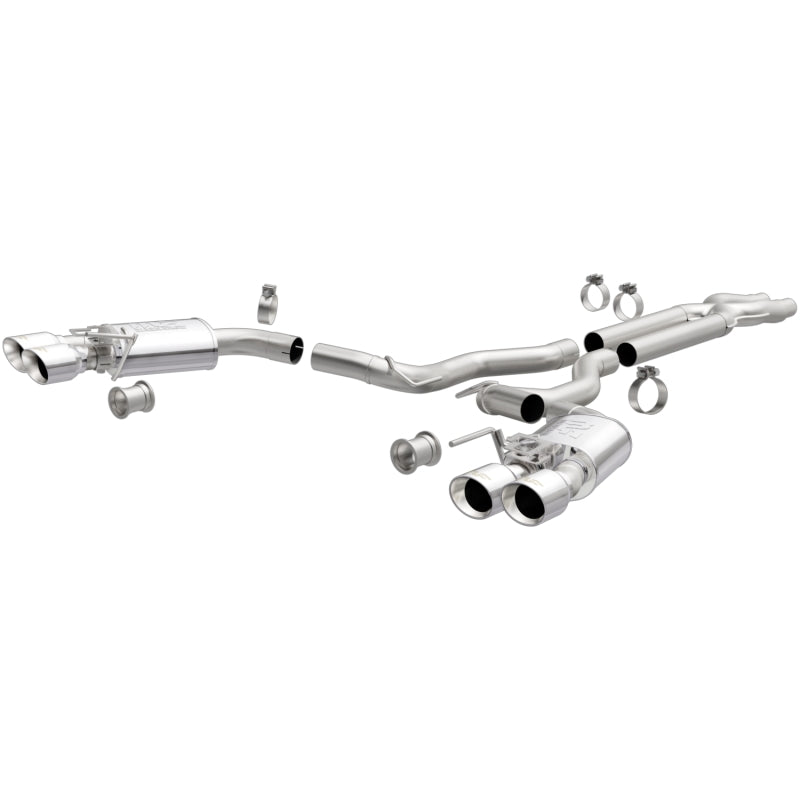 MagnaFlow SYS Cat-Back 2018 Ford Mustang GT 5.0L Competencia Salida doble Puntas pulidas de 4 pulgadas