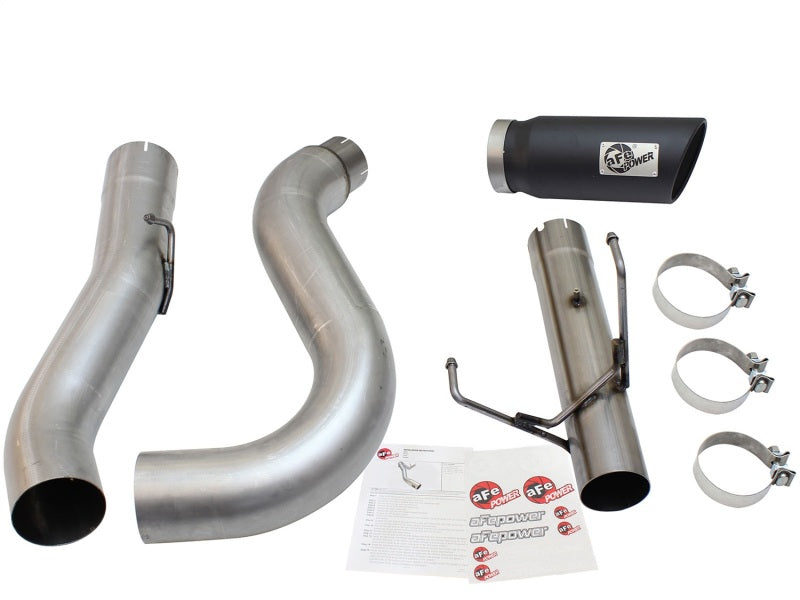 aFe MACHForce XP Escape Large Bore 5in DPF-Back SS 13-15 Dodge Trucks L6-6.7L (td) *Ponta preta