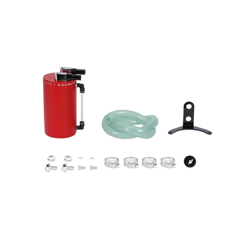 Lata grande de aluminio para recoger aceite Mishimoto - Rojo arrugado