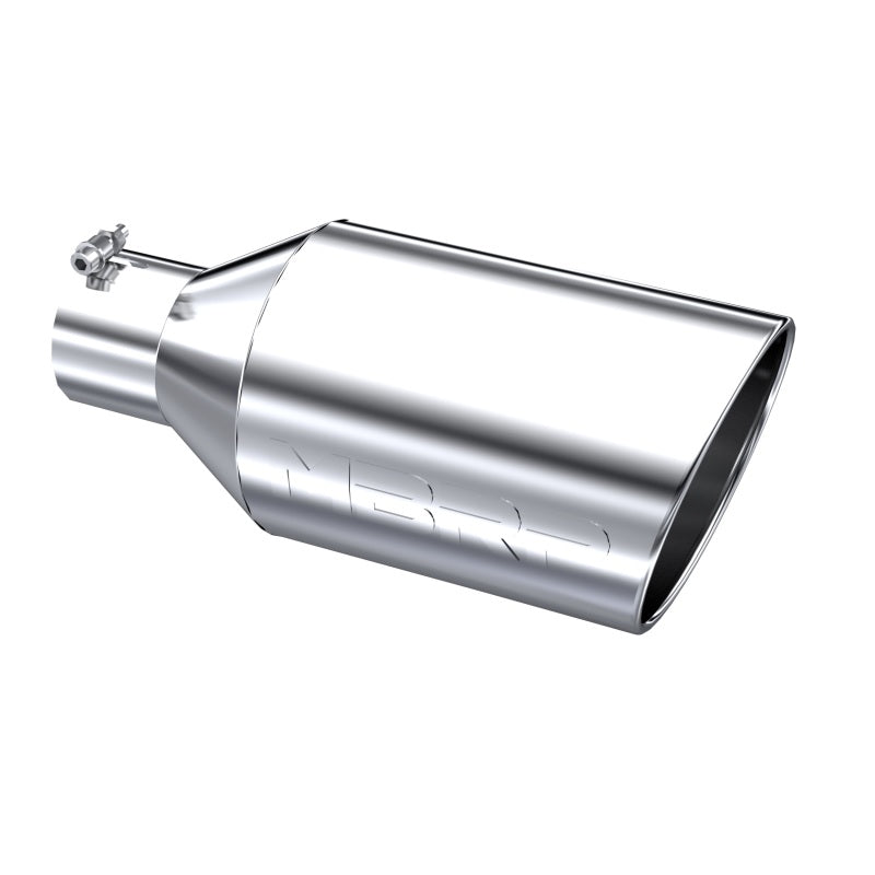 MBRP Punta universal 8 pulg. DE Extremo enrollado Entrada de 4 pulg. Longitud de 18 pulg. T304