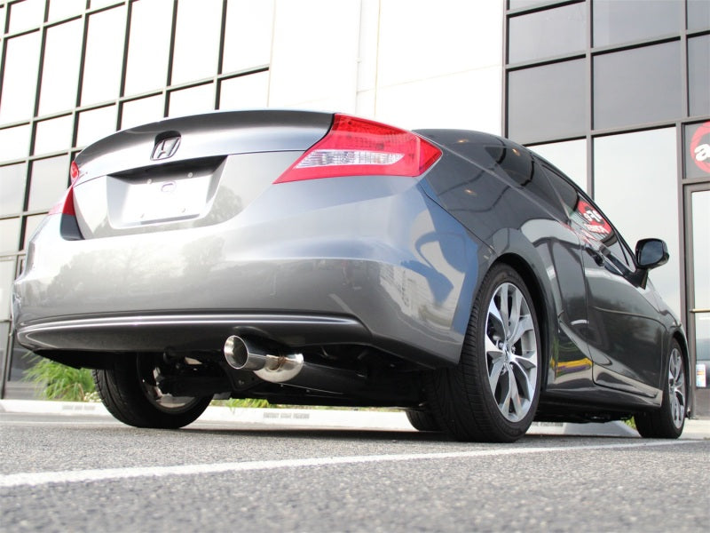 Escape traseiro aFe Takeda 304SS com ponta polida 12-15 Honda Civic L4 1.8L