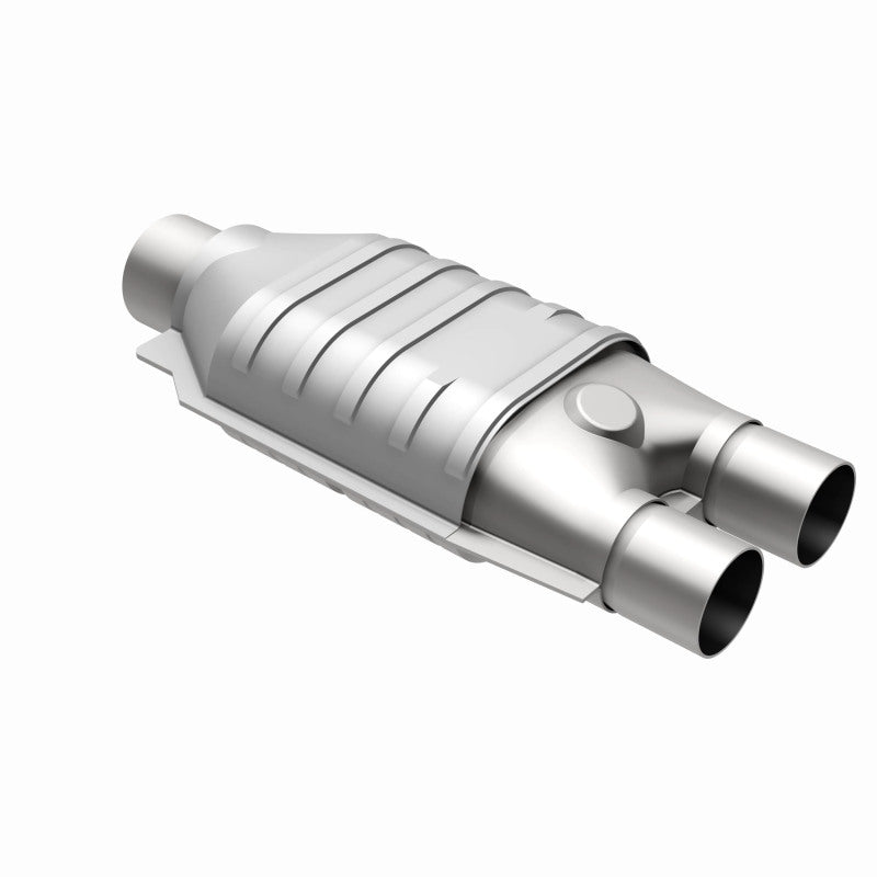 MagnaFlow Universal Catalytic Converter 2inch Inlet/2.5inch Outlet Dual/Single Oval Shape