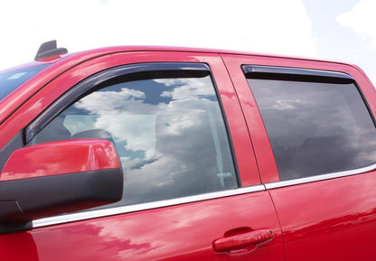 AVS 15-18 Chevy Silverado 2500 Crew Cab Ventvisor Front & Rear Window Deflectors 4pc - Smoke