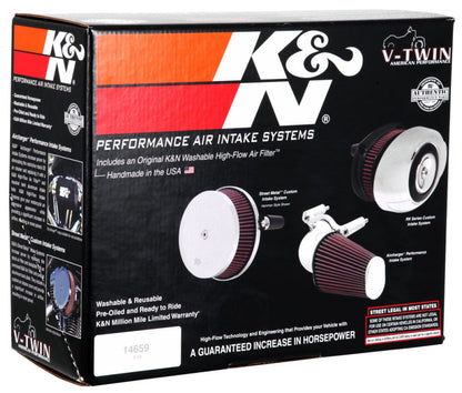 K&N  Harley-Davidson Dyna Wide Glide 103 CI Street Metal Intake System-Hammer