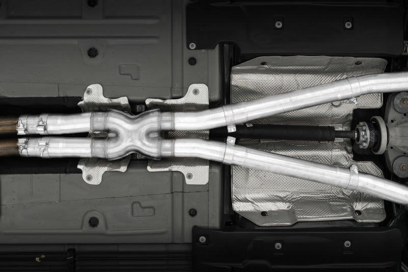 MBRP 15-Up Challenger 5.7 / 17-Up 6.2L/6.4L 3in Race Series Cat-Back con puntas cuádruples T304 Escape