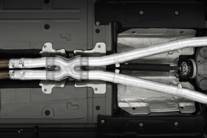 MBRP 15-Up Challenger 5.7 / 17-Up 6.2L/6.4L 3in Race Series Cat-Back con puntas cuádruples T304 Escape