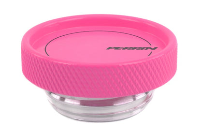 Perrin 02-21 Subaru WRX / 2022 BRZ &amp; GR86 / 04-21 STI / 00-18 Forester XT Tapón de llenado de aceite - Hyper Pink