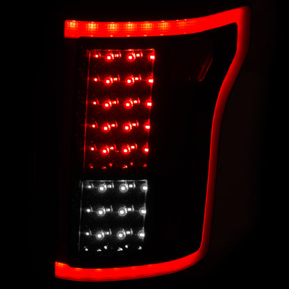 ANZO 2015-2016 Ford F-150 LED lanternas traseiras pretas