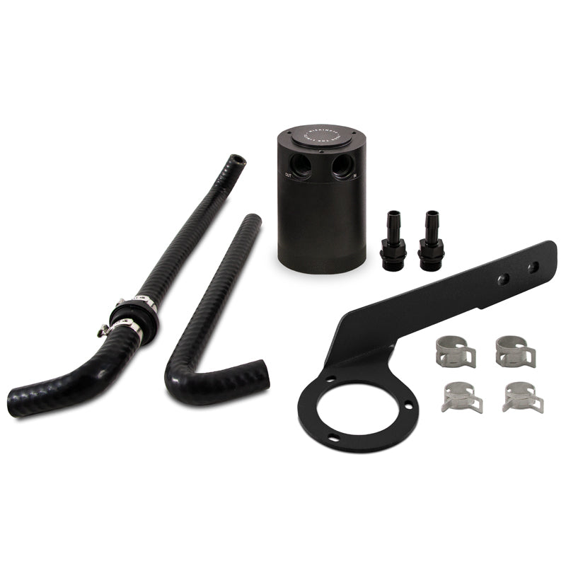 Mishimoto 2018+ Honda Accord 2.0T Lata de captura de aceite con deflector PCV Lado - Negro