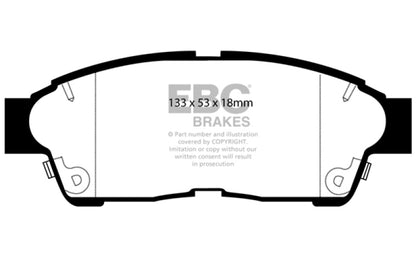 EBC 96-2000 Toyota Rav4 2.0L Ultimax2 Front Brake Pads