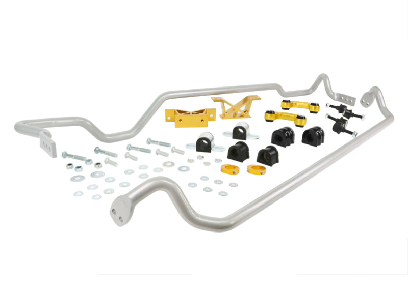 Whiteline 02-07 Subaru Impreza WRX Kit de barra estabilizadora delantera y trasera 24 mm con soportes