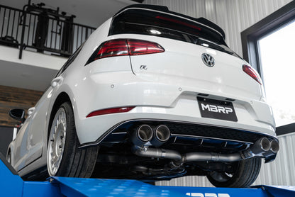 MBRP 15-19 VW Golf R MK7/MK7.5 3in T304 Cat Back Escape con puntas de fibra de carbono