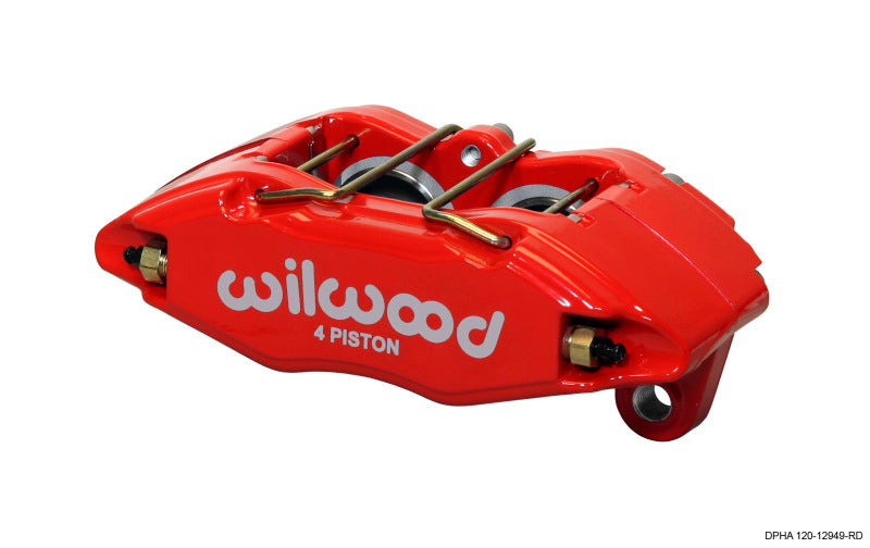 Wilwood Caliper-Dynapro Honda/Acura - Pistões vermelhos de 1,62 pol. Disco de 0,83 pol.