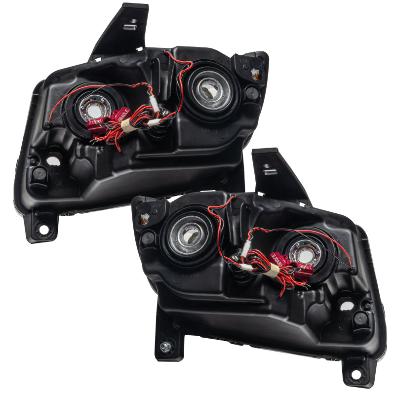 Oracle 11-13 Jeep Grand Cherokee Pre-Assembled Halo Headlights (Non HID) Chrome - Blue