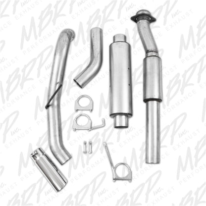 MBRP 11-13 Ford F150 SVT Raptor 6.2L EC-SB/CC-SB 3.5in Cat Back Sistema de escape de aluminio de salida única
