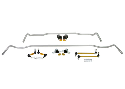 Whiteline 18-19 Kia Stinger (Incl. GT/GT1/GT2/Premium) Kit de barra estabilizadora delantera y trasera con enlaces finales