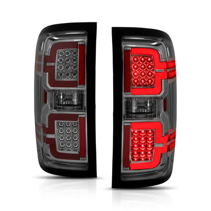 ANZO 2014-2018 Chevy Silverado 1500 LED lanternas traseiras fumaça