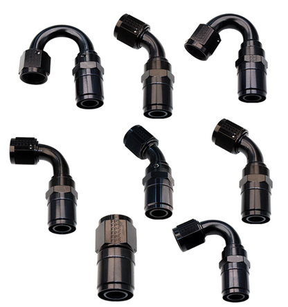Extremidade da Mangueira Fragola -6AN Race-Rite Crimp-On 90 Graus