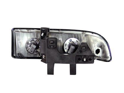 ANZO 1998-2005 Chevrolet S-10 Faróis de cristal preto