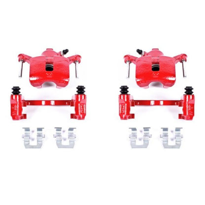 Power Stop 08-09 Buick Allure Rear Red Calipers w/Brackets - Pair