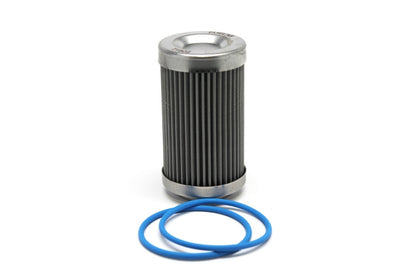 Elemento de repuesto de acero inoxidable Fuelab de 40 micras - 3 pulgadas con 2 juntas tóricas e instrucciones
