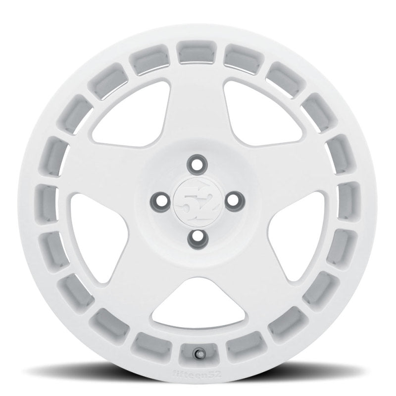 quinze52 Turbomac 17x7.5 4x108 42mm ET 63.4mm Center Bore Rally Roda Branca