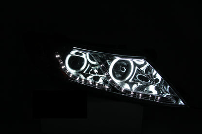 ANZO 2011-2013 Kia Optima Projector Faróis c/ Halo Chrome (CCFL)