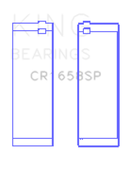 King Engine Bearings BMW N47 D20 A/N47S D20 D Sputter (Size +.25mm) Connecting Rod Bearing Set