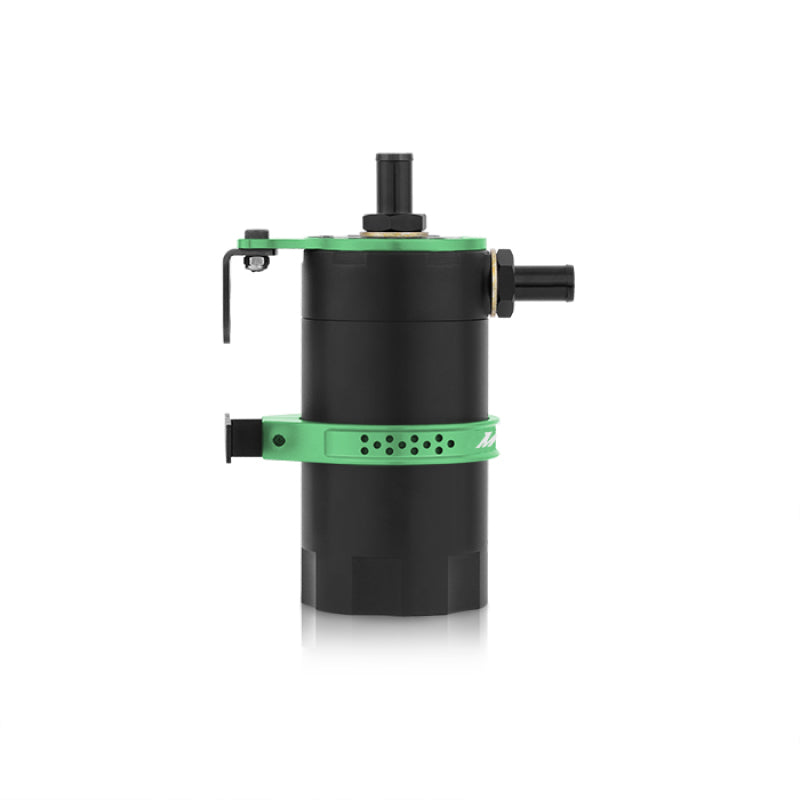 Mishimoto Recipiente de captura de aceite con deflector universal - Verde