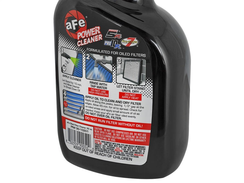 Filtro de ar AFE MagnumFLOW Pro 5R Limpador potente Frasco de spray de 32 onças