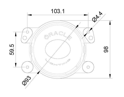 Oracle Jeep Wrangler JK/JL/JT High Performance W LED Fog Lights - w/o Controller