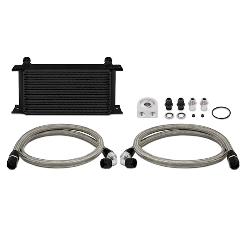 Kit de resfriador de óleo Mishimoto universal de 19 fileiras - preto