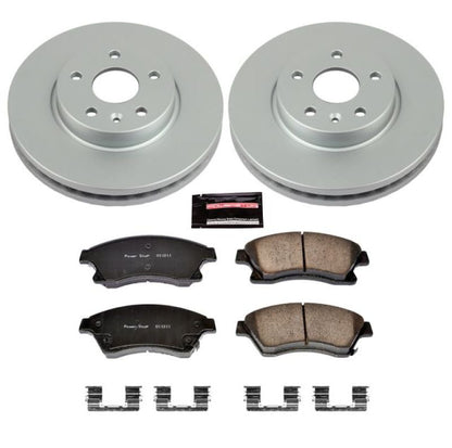 Power Stop 11-15 Chevrolet Cruze Front Z17 Evolution Geomet Juego de frenos revestidos