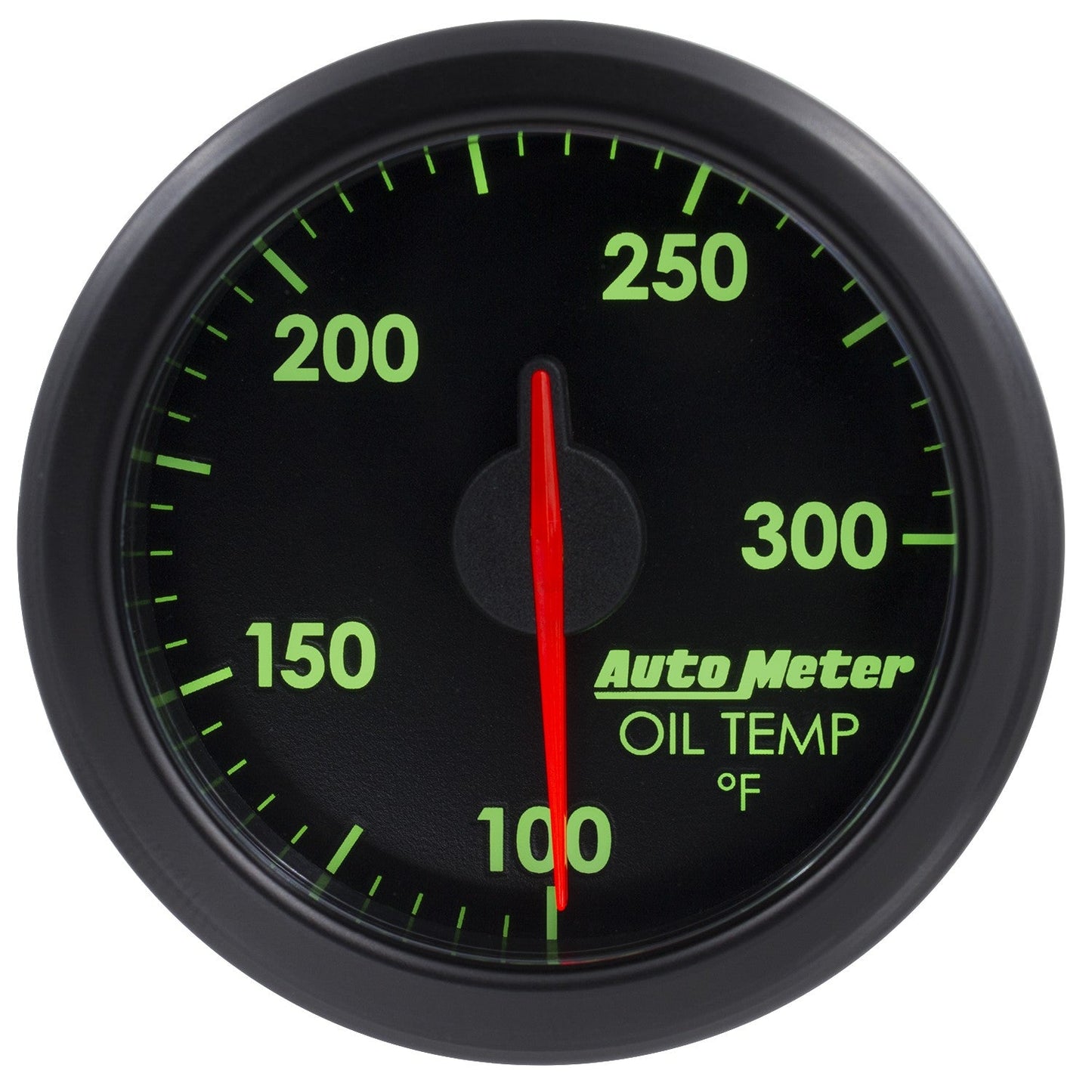 AutoMeter - TEMPERATURA DE ACEITE DE 2-1/16", 100-300 °F, NÚCLEO DE AIRE, ACCIONAMIENTO POR AIRE, NEGRO (9140-T) 