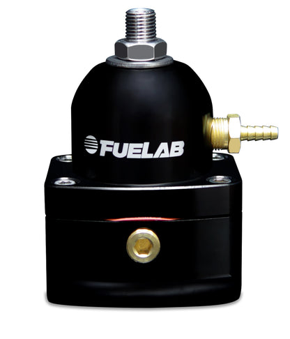 Fuelab 515 EFI Ajustável FPR Assento Grande 25-90 PSI (2) -10AN In (1) -6AN Return - Preto