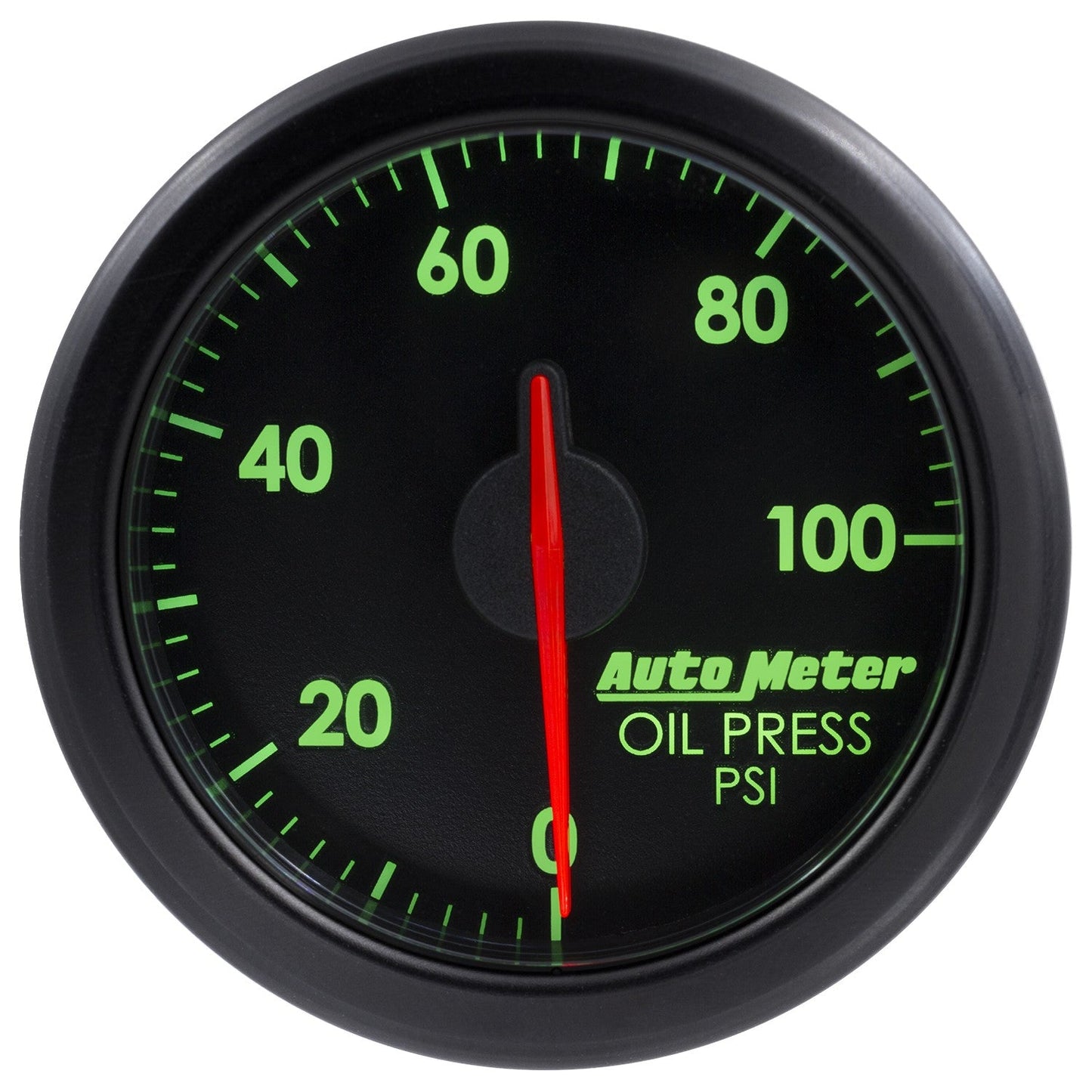 AutoMeter - 2-1/16" OIL PRESS, 0-100 PSI AIR-CORE AIRDRIVE PRETO (9152-T) 