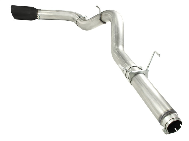 aFe Atlas Escapes DPF-Back Escape de acero aluminizado Dodge Diesel Trucks 07.5-12 L6-6.7L Punta negra