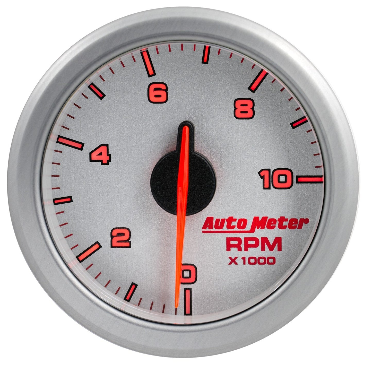 AutoMeter: TACH de 2-1/16", 0-10 000 RPM, NÚCLEO DE AIRE, IMPULSIÓN POR AIRE, PLATA (9197-UL) 
