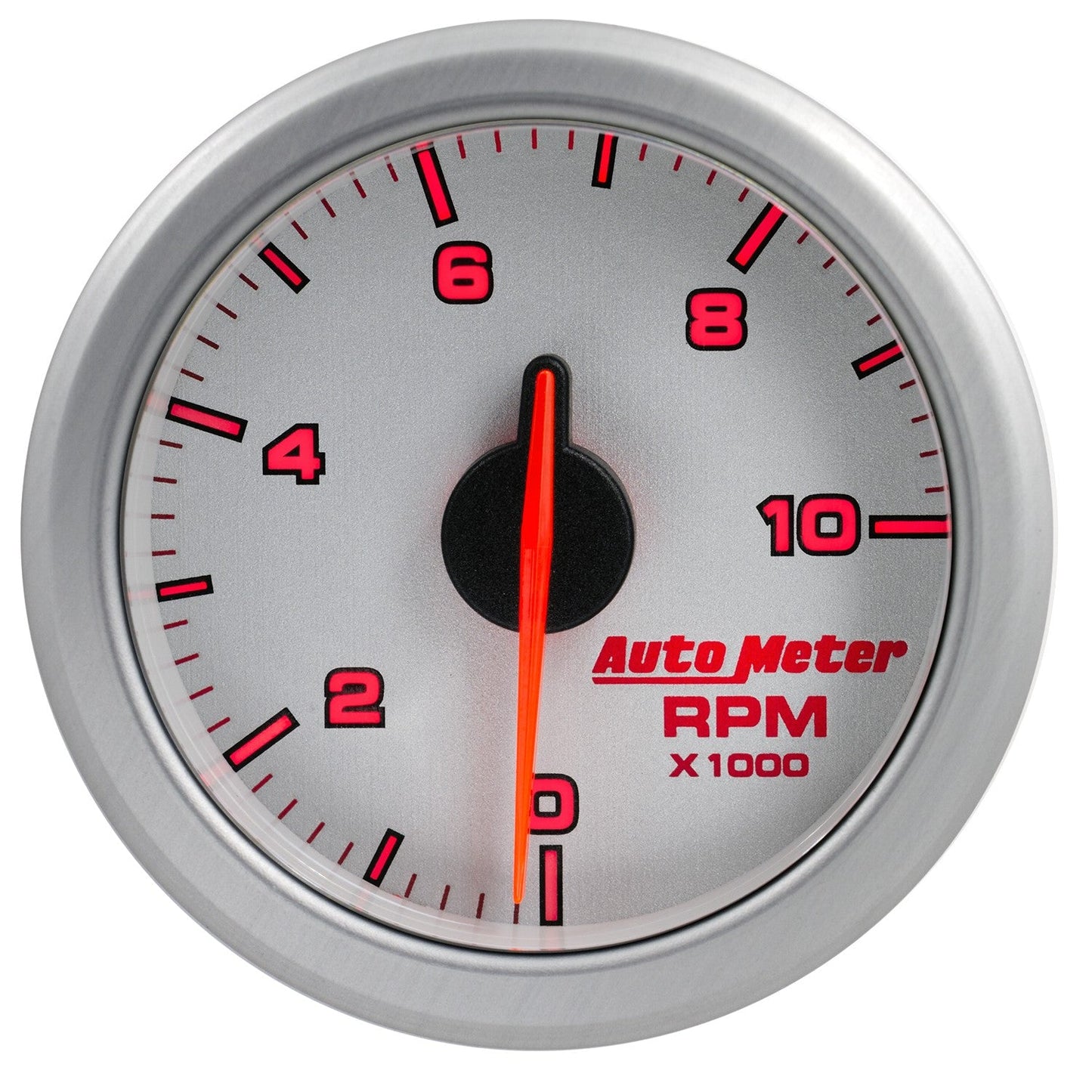 AutoMeter: TACH de 2-1/16", 0-10 000 RPM, NÚCLEO DE AIRE, IMPULSIÓN POR AIRE, PLATA (9197-UL) 