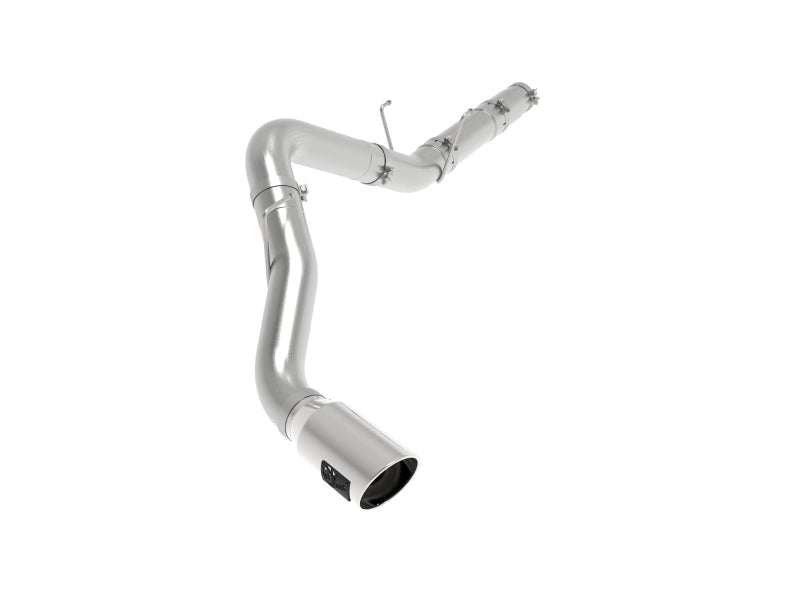 aFe ATLAS 5in DPF-Back Alum Steel Exhaust System c/Polished Tip 19-20 Ram Diesel Trucks L6-6.7L (td)