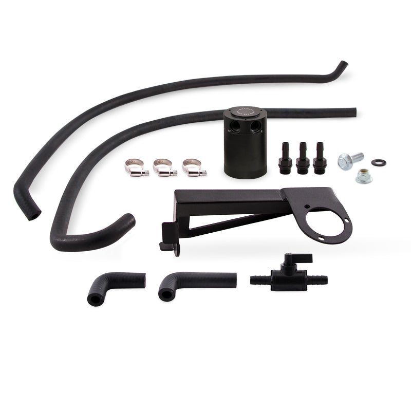 Mishimoto 2016+ Ford Focus RS Kit de lata de captura de aceite con deflector - Negro