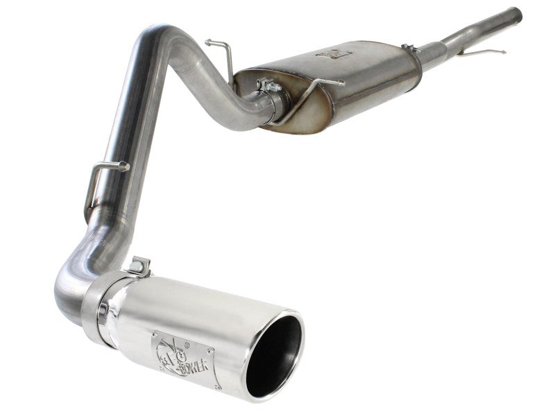 aFe MACHForce XP Exh CB, Acero inoxidable GM Silverado/Sierra 1500 2014 V*-5.3/6.2L Punta pulida