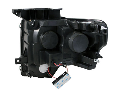 ANZO 2009-2014 Ford F-150 Projetor Faróis c/ Halo Black (CCFL) G2