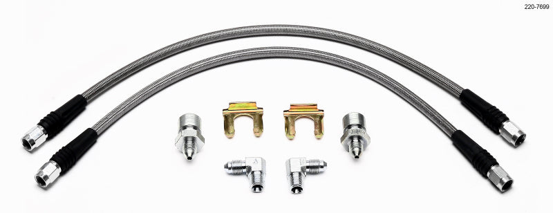 Wilwood Flexline Kit 55-57 Chevy com pinça dianteira Dynalite forjada