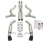 aFe MACHForce XP 3in 304 SS Sport Tone Cat-Back w/ Black Tips 15-17 Ford Mustang V6-3.7L/V8-5.0L