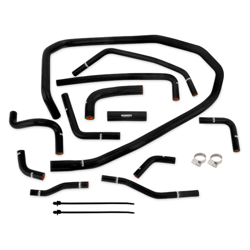 Mishimoto 2015 Subaru WRX Kit de mangueras auxiliares de refrigerante de radiador de silicona negra