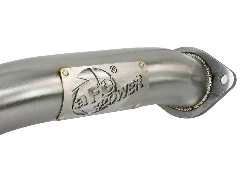 aFe Takeda 2.5in 304 SS Axle-Back Exhaust com pontas pretas 16-18 Infiniti Q50 V6-3.0L (tt)