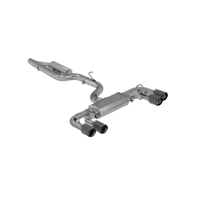MBRP 15-19 VW Golf R 3 in Cat Back c/ 4 in OD Quad Pontas de fibra de carbono - T304