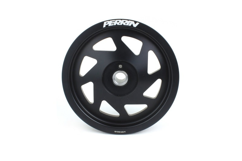 Polia de manivela leve Perrin 19-21 Subaru WRX / 16-18 Forester (motores FA/FB com cubo grande) - preto